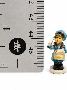 Goebel Hummel Olszewski Postman 255-P First Edition Miniature Figurine Box & COA